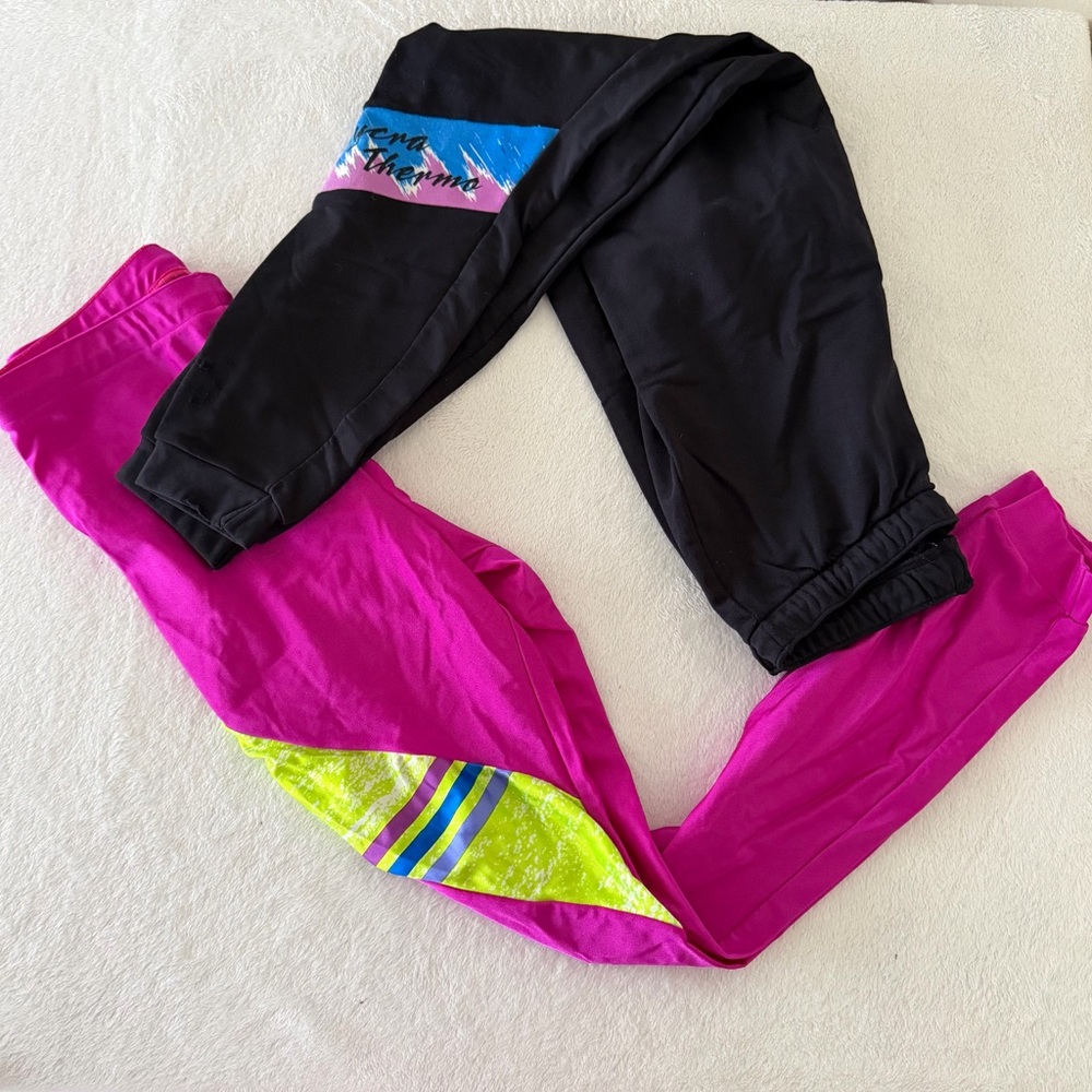 Vintage Louis Garneau Colorful Leggings Set of 2